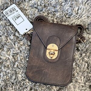New MKF Collection Havana Brown Vegan Crossbody Bag